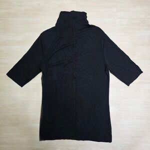 thom krom Black High Neck Half Sleeve Tunic Top‎ Women's Medium Style W TS 533